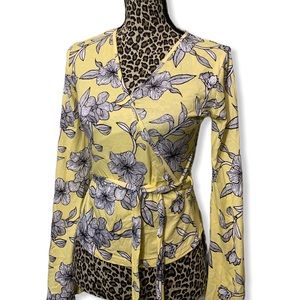 2/$15 NWT Urban Heritage | Floral Print Wrap Top
